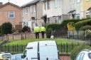 Police were at the scene in Bellsmyre Avenue on Friday