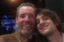 Paolo with fellow Glasgow musician Keeper Lit frontman Gerry Kirke