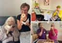 Care home residents enjoy doughnuts and WWII songs at special events