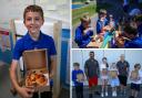 Over 60 pizzas designed by Dargavel Primary pupils delivered to school by Enzo's takeaway
