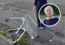 Councillor Janis McDonald (inset) has raised concerns over the number of abandoned shopping trolleys in Paisley