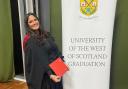 Kerryanne's graduation after completing a master’s degree in Child Protection at UWS