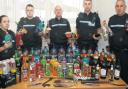 When weapons and alcohol were seized after crime blitz