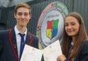 Euan and Maisie Huey were some of the talented teens to celebrate their exam success.