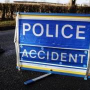 Pair rushed to hospital after horror one-car smash