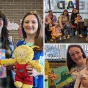 Families welcome special visitor to Bookbug session