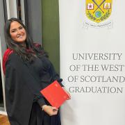 Kerryanne's graduation after completing a master’s degree in Child Protection at UWS