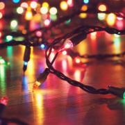 Christmas lights stock pic