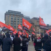 'Make a change': Care workers gather at Glasgow's George Square