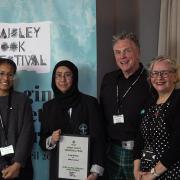 Mariya Javed - winner of the Under 18s category with the judges - Mairi Murphy, Shaun Moore and Courtney Stoddart