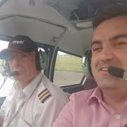 Gavin Newlands took control with pilot Iain Elborn