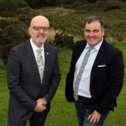 Alan McNiven (left), of Engage Renfrewshire, with Iain Nicolson at the launch of the new investment fund