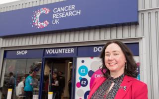 Laura Barr, who died from cancer in 2018, was chosen to cut the ribbon to open a Cancer Research UK superstore in 2016