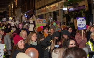'Enough is enough': Hundreds join march through town centre