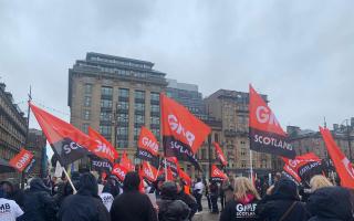 'Make a change': Care workers gather at Glasgow's George Square