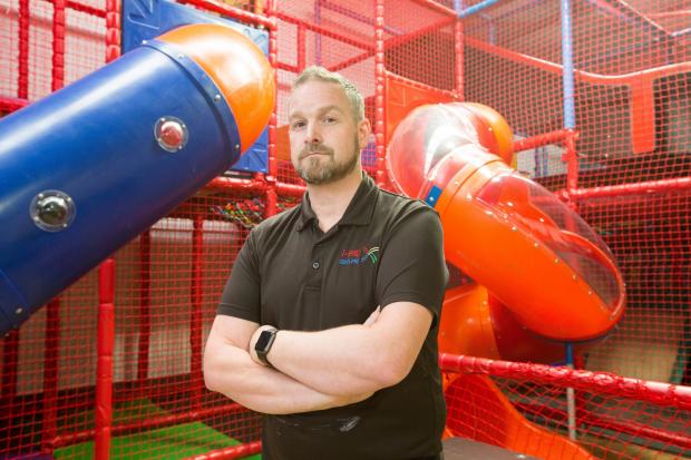 Neil Hall, owner of i-Play soft play centre in Clydebank (Picture: Robert Perry)
