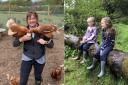 Rhona Dorrington (left) looks after the animals at Forest View, where children can engage with nature
