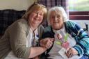Doreen Smith with her mum May Porter, who is a resident at Cochrane Care Home, in Johnstone