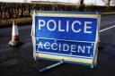 Man rushed to hospital after one-car smash