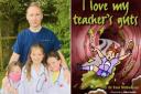 Paul McNamara wrote the children's book with the help of his daughters (from left) Emily, Isla and Freya