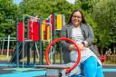 Councillor Michelle Campbell at Durrockstock Park play park