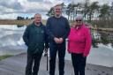 Tom Arthur was given a tour of Lapwing Lodge Outdoor Centre by Bobby Woods and Hilary Graham
