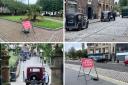 Road in Paisley packed with classic cars as TV filming takes place