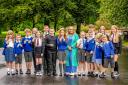 Kirklandneuk Primary and Newmains Primary with Councillor Michelle Campbell