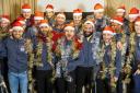 Glasgow Clan players performing on the Clantastic Christmas charity single