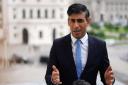 Prime Minster Rishi Sunak pictured on a visit to Austria