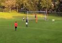 WATCH: Moment talented dog saves goal before running off pitch at amateur match