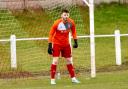 Danny McBeth had to play in goals for Burgh on Saturday