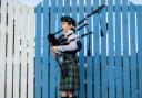 Piper taking part in last year's junior piping competition at the Royal National Mòd