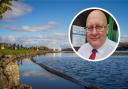 Castle Semple Country Park, in Lochwinnoch, and (inset) Councillor Andy Doig