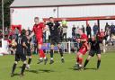 The derby clash between Johnstone Burgh and Neilston at Keanie Park on Saturday was keenly contested