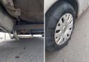 'Worst we have seen': Cops stop driver with 'deformed' tyre
