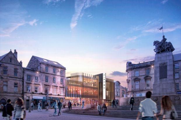 An artist’s impression of how the new cinema complex would look