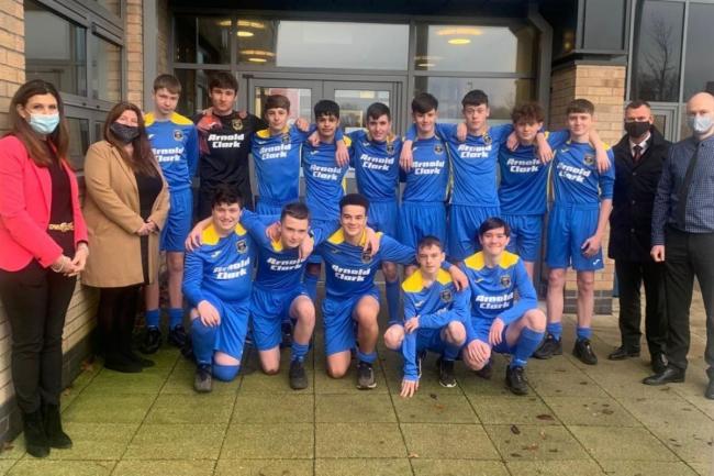 Linwood High's under-16 boys’ team will now be sporting smart new kit