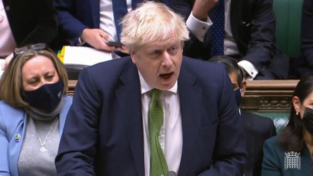 The Gazette: Boris Johnson in the Commons. Credit: PA