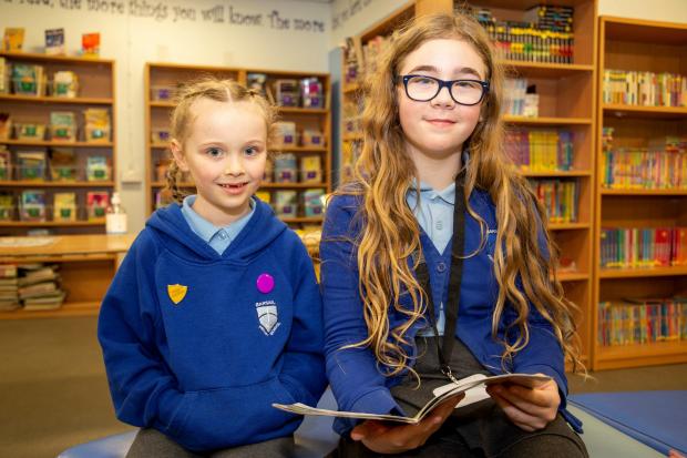 The Gazette: Barsail Primary pupils Leia and Jessica just love to read