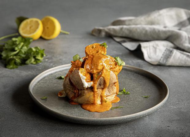 The Gazette: Pictured: Butter Chicken Baked potato from SpudULike