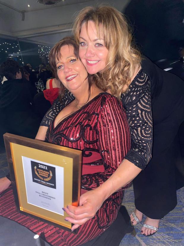The Gazette: Maureen Grant (left) and Kelly Morrow with the award