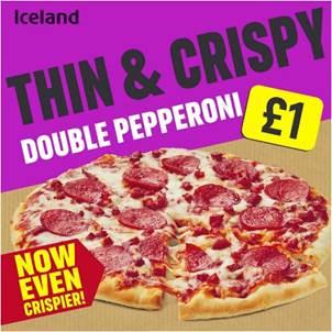 The Gazette: Thin and Crispy Double Pepperoni Pizza. Credit: Iceland