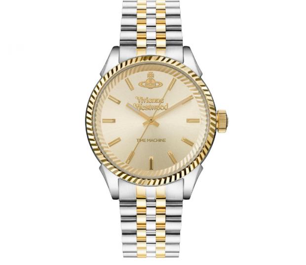The Gazette: Vivienne Westwood Seymour Steel and Gold Plated Men's Watch. Credit: Beaverbrooks