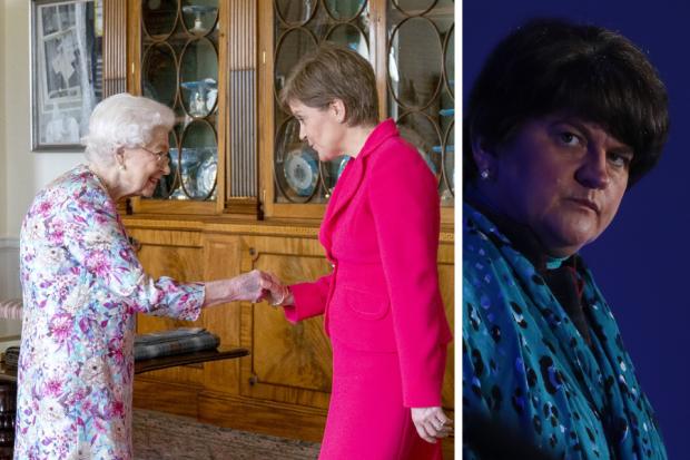 Arlene Foster was not happy with the First Minister's greeting