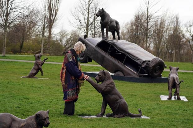 Virgina McKenna at the Newcastle Born Free Foundation exhibition - the Born Free map has revealed the wild animals living at private UK addresses. Picture: PA