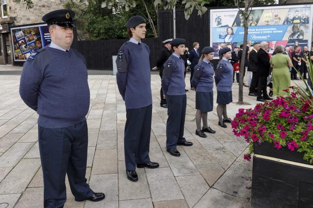 The Gazette: Silent tribute was paid to those whose names are on the memorial’s roll of honour