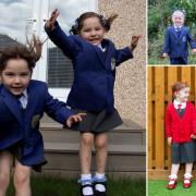 It was a day to remember for Renfrewshire twins as they began their new adventure