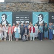 Photo: Copyright of Martin Heron, shows Paisley & District u3a members at the Robert Burns Birthplace Museum, run by the National Trust for Scotland.