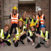 Children from PACE check out progress on the Exchange project